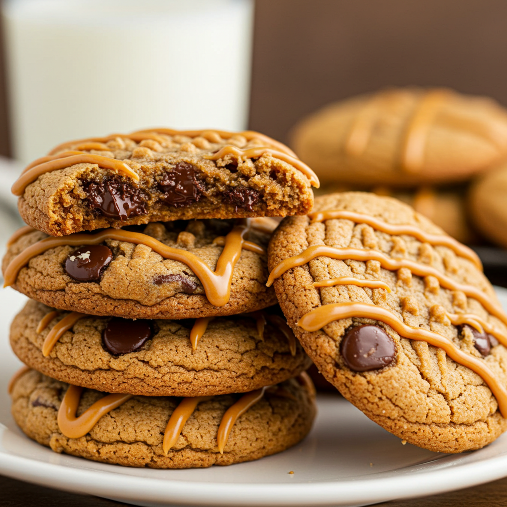 Peanut Butter Chocolate Chip Cookies – Soft, Chewy & Loaded with Chocolate