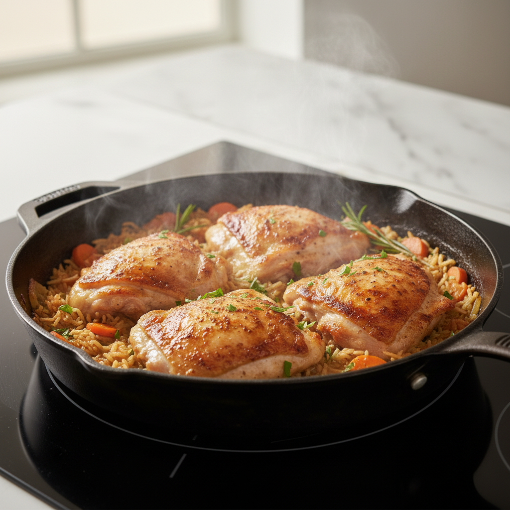 one pan chicken dinner