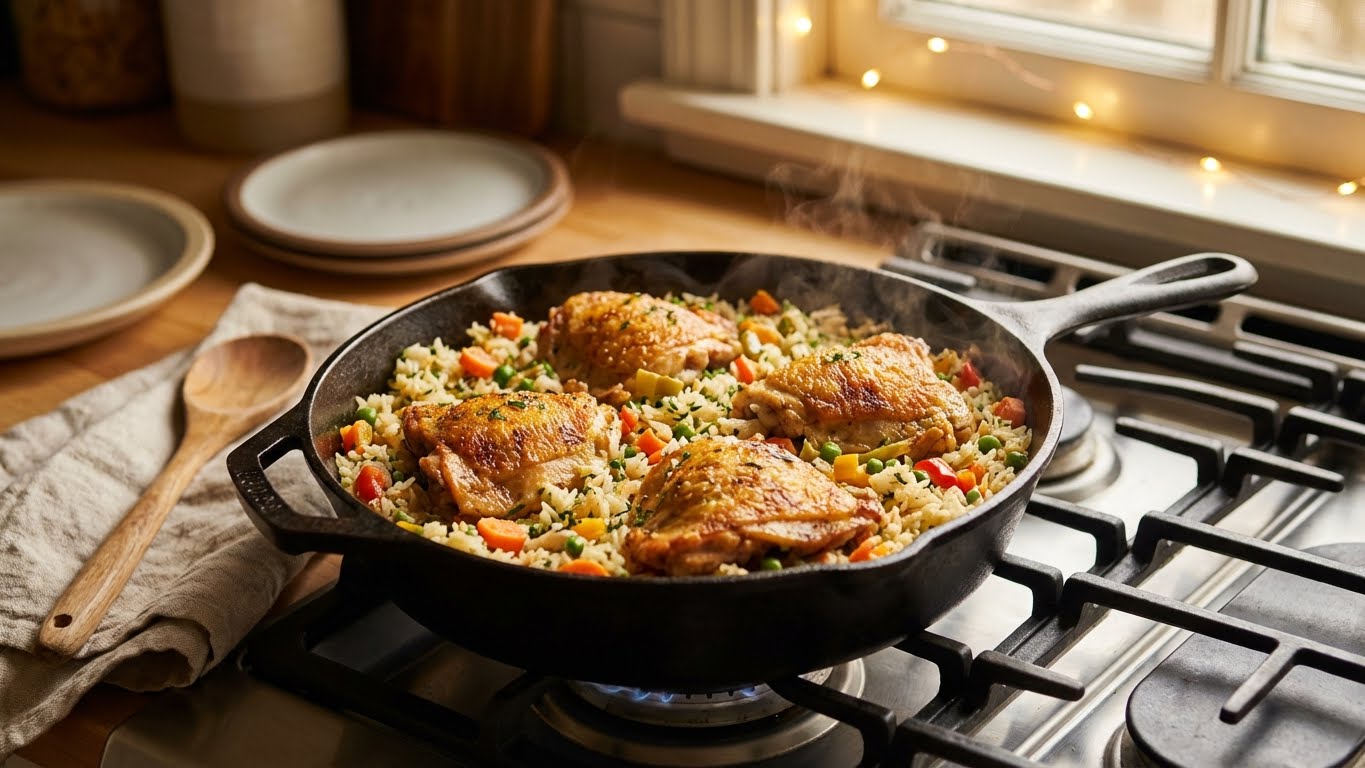 one pan chicken dinner