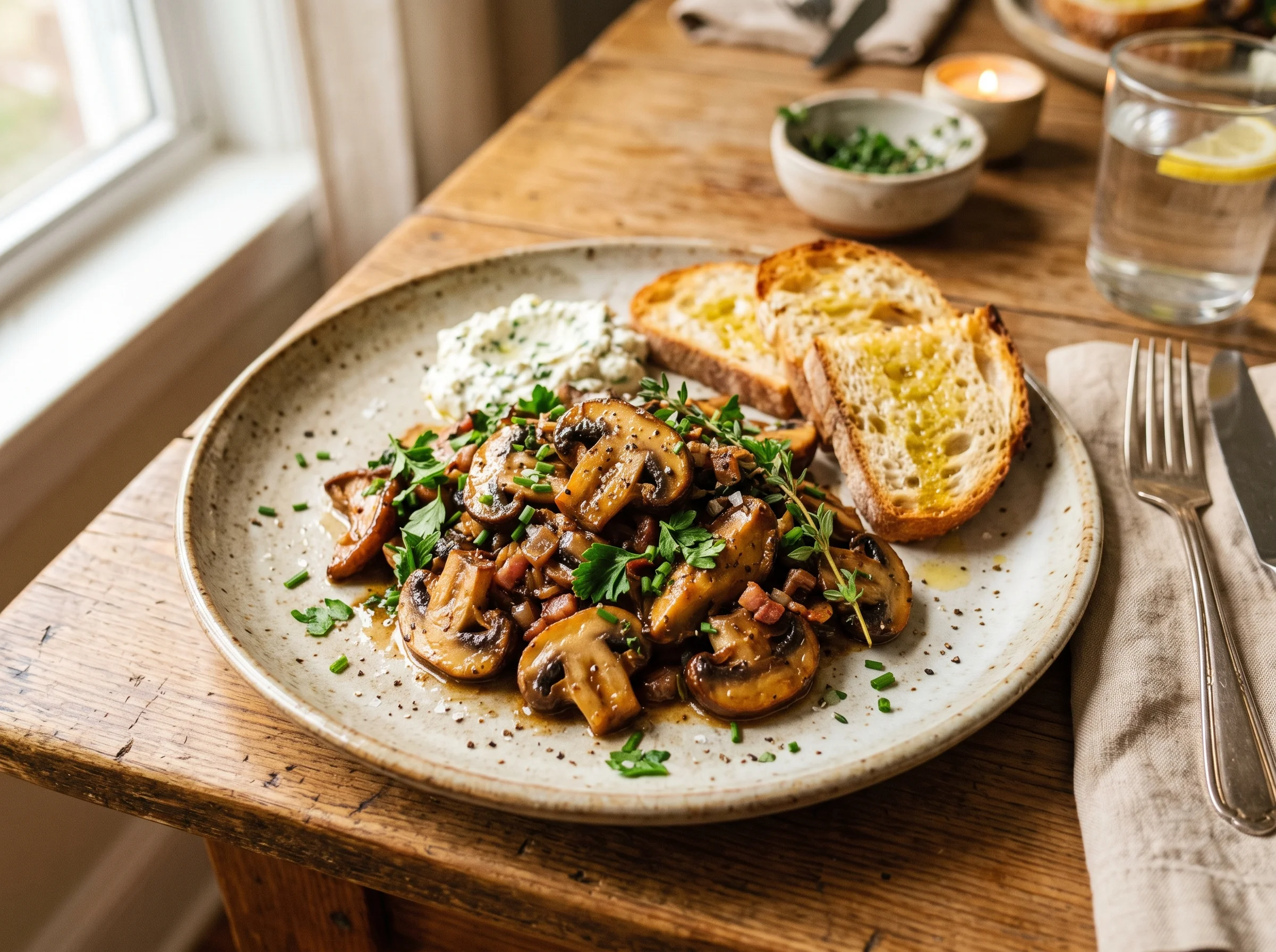 Cowboy Mushrooms served