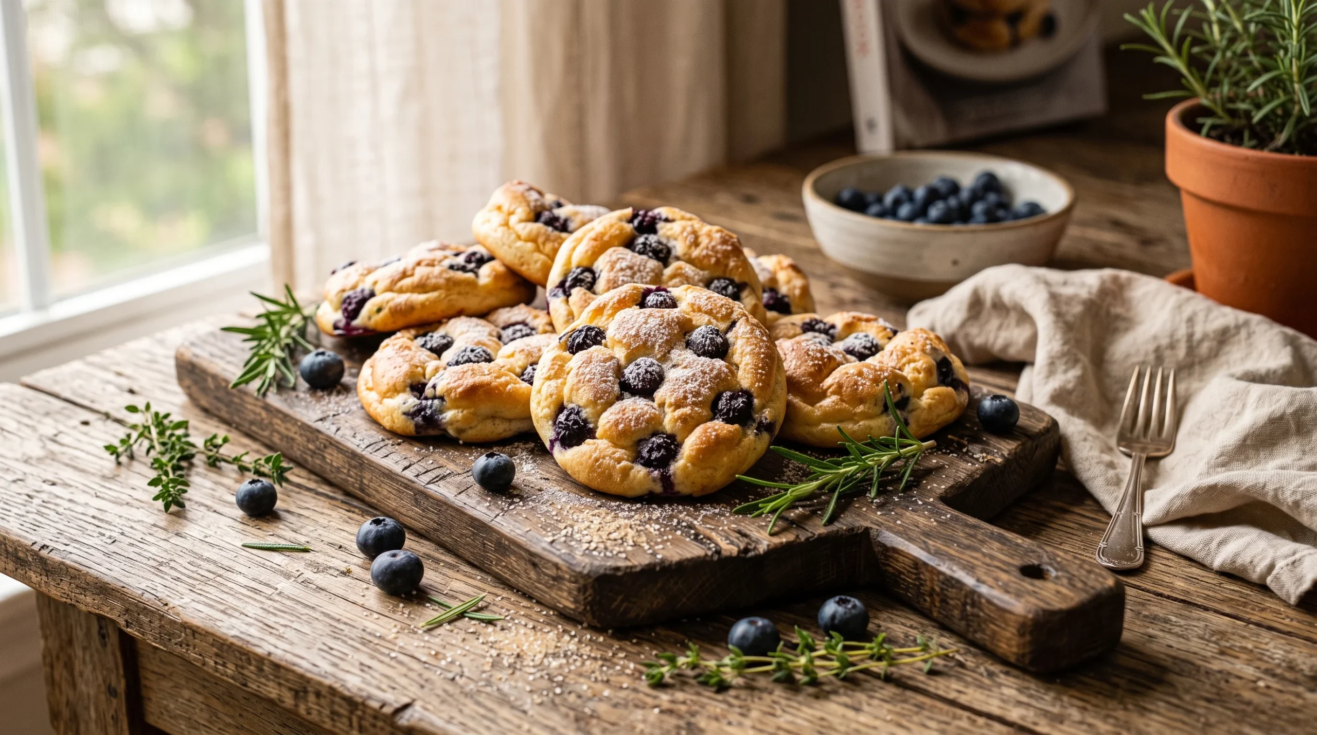 High Protein Blueberry Cloud Bread recipe