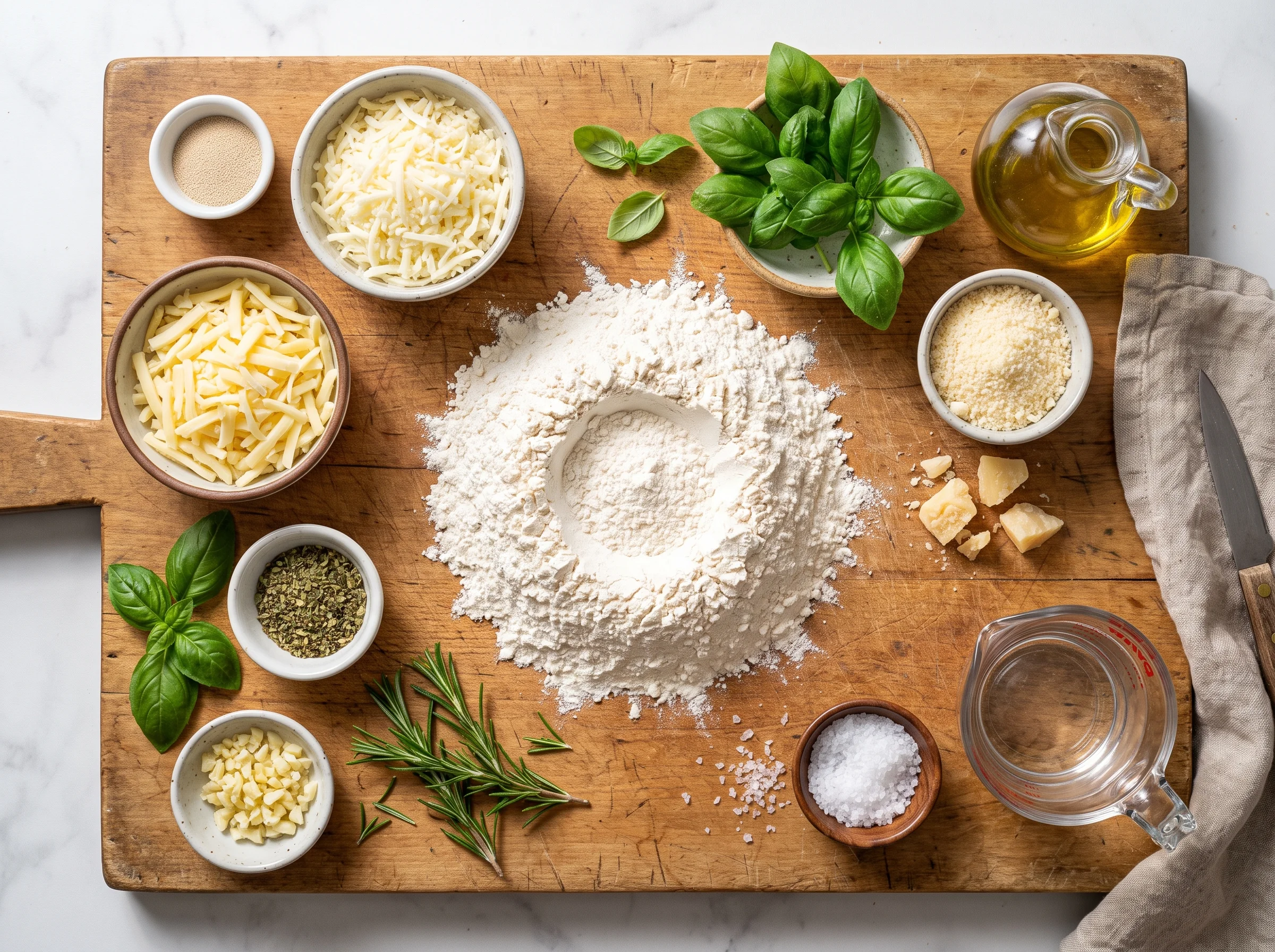Italian Herb and Cheese Bread ingredients